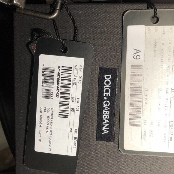 Dolce &Gabbana Lux leather belt with rolled buckle,original D&G box Brand New - Picture 11 of 13